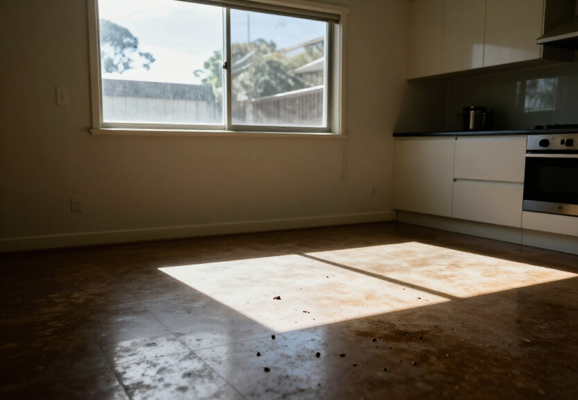 Rodent droppings and damage in a Sydney warehouse before treatment