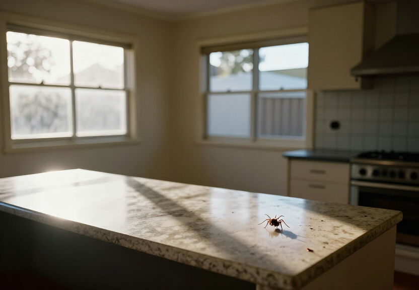 Ant trail along a Sydney home’s skirting boards before treatment